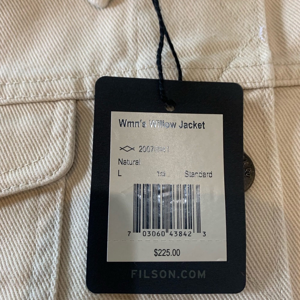 Filson - Women’s Willow Jacket, Denim, Cream Natural - NEW NWT - Picture 3 of 7